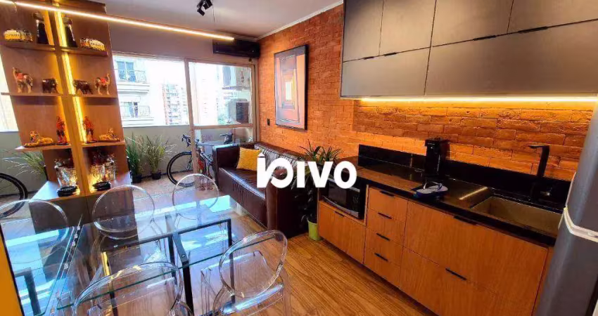 Flat com 1 dormitório à venda, 33 m² por r$ 740.000,00 - vila uberabinha - são paulo/sp
