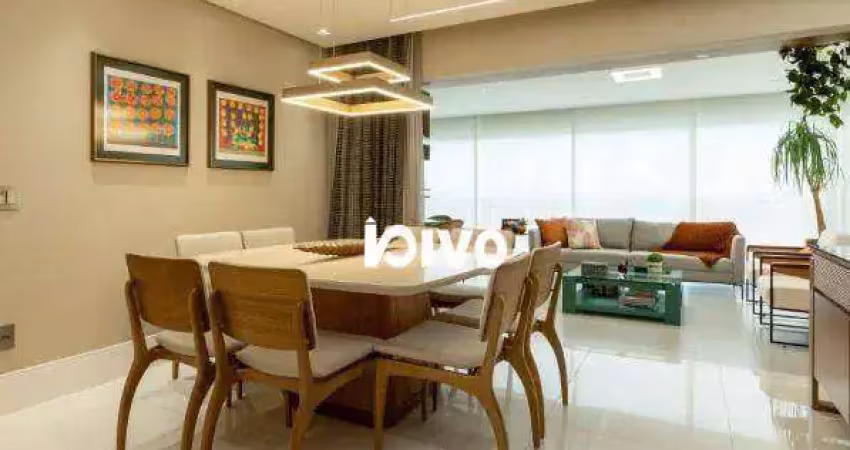 Apartamento em andar alto, com 3 suítes, 4 vagas e ótimo lazer - à venda, 172 m² por r$ 7.250.000 - moema pássaros - são paulo/sp