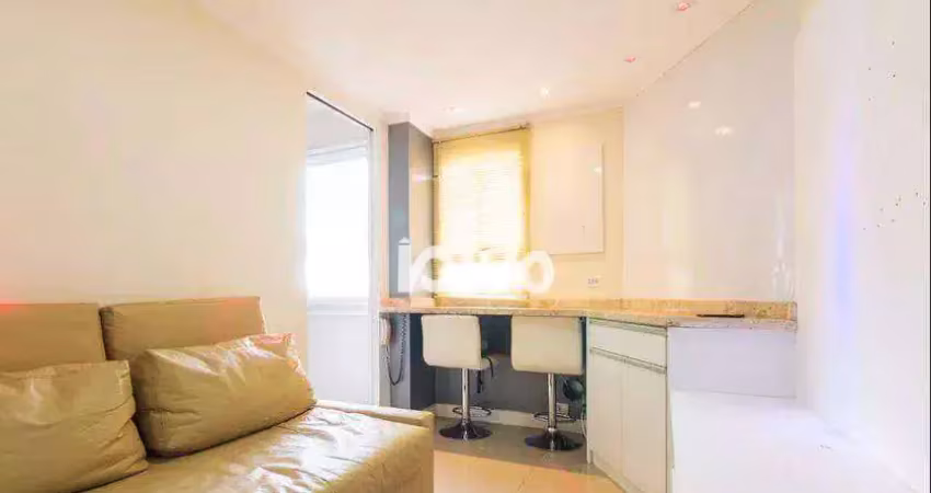 Apartamento com 1 quarto, 1 vaga, anda alto - pertinho do  da hospital sp/unifesp  à venda, 30 m² por r$ 350.000 - vila clementino
