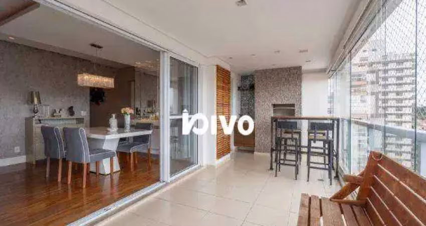 Apartamento churrasqueira na sacada, com 3 suítes, à venda, 130 m² por r$ 1.691.000 - ipiranga - são paulo/sp