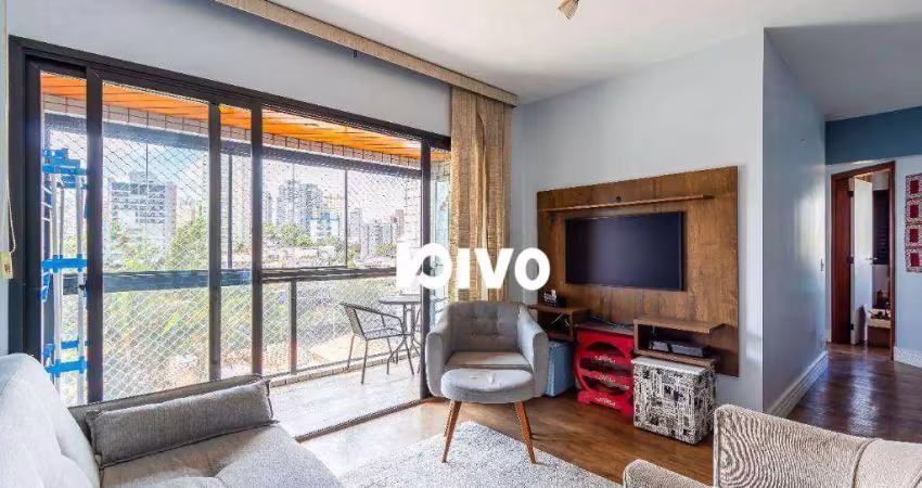 Apartamento com 3 dormitórios para alugar, 78 m² por r$ 4.961,00/mês - bosque da saúde - são paulo/sp