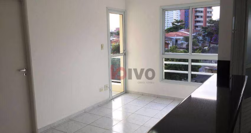 Apartamento com 1 dormitório para alugar, 40 m² por R$ 3.603,42/mês - Mirandópolis - São Paulo/SP