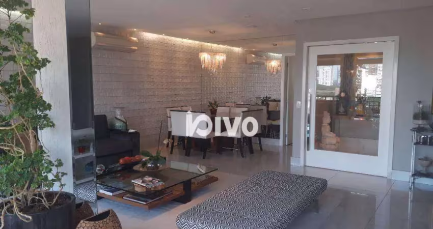Apartamento com 3 dormitórios sedo 03 suites 03 vagas, à venda, 172 m² por R$ 2.500.000 - Brooklin - São Paulo/SP