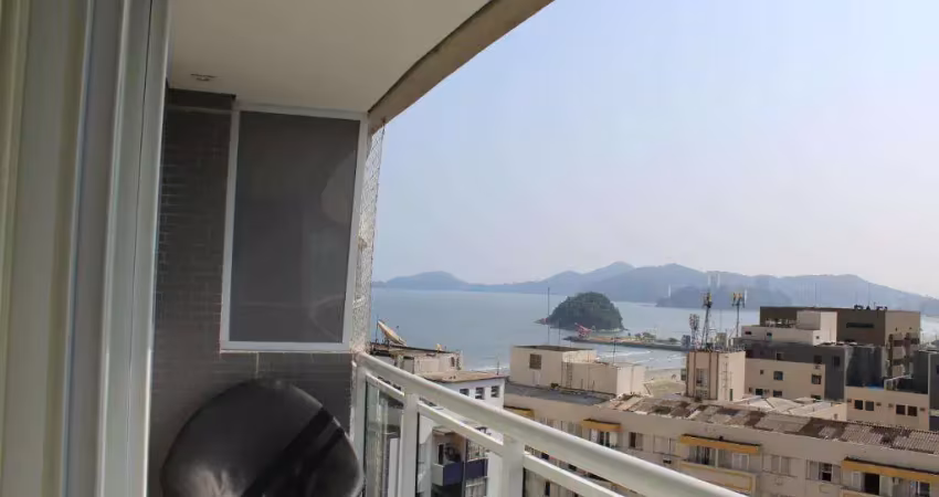 Maravilhoso apto 1 quarto, gonzaga-santos, vista mar