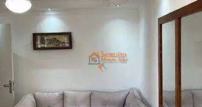Apartamento com 2 dormitórios para compra no condominio parque santa cecilia , 45 m² por r$ 255.000 - água chata - guarulhos/sp