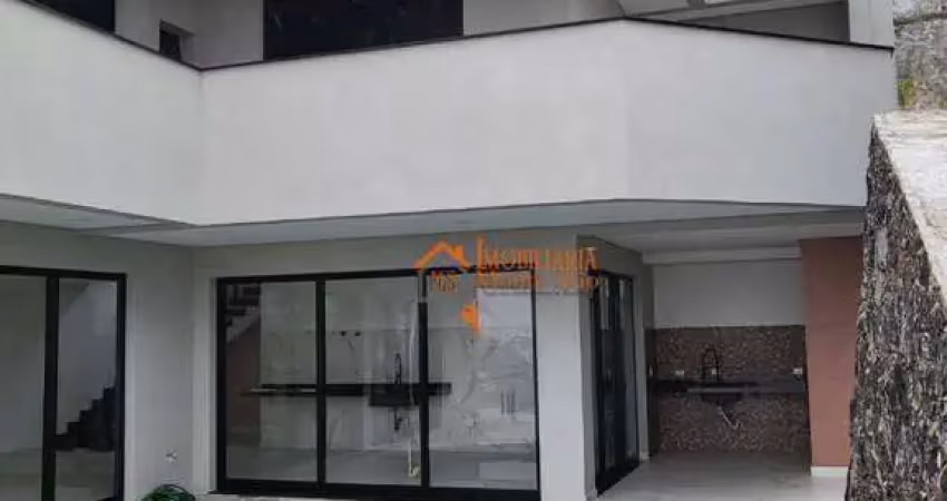 Sobrado com 3 dormitórios, 350 m² - venda por r$ 3.700.000,00 ou aluguel por r$ 16.500,00/mês - jardim imperial hills iii - arujá/sp