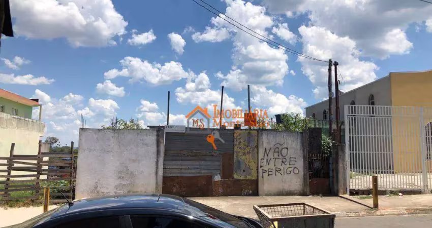 Terreno à venda, 250 m² por r$ 233.000,00 - jardim santa paula - guarulhos/sp