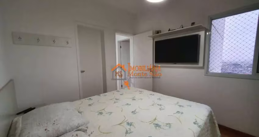 Apartamento com 3 dormitórios à venda, 80 m² por r$ 600.000,00 - jardim las vegas - guarulhos/sp
