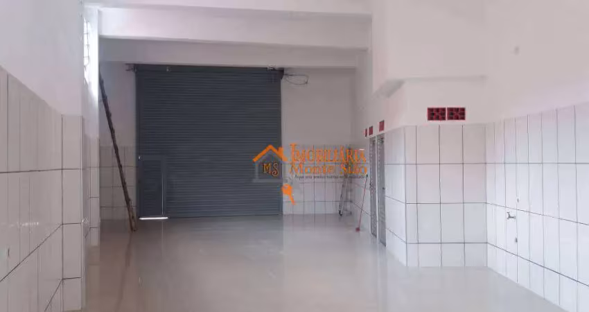 Salão para alugar, 80 m² por r$ 1.743,00/mês - jardim fortaleza - guarulhos/sp