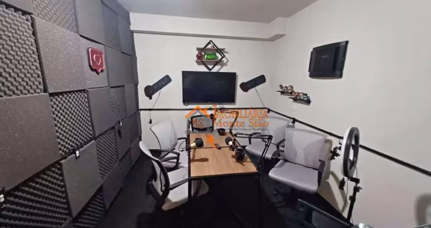 Sala para alugar, 12 m² por r$ 2.200,00/mês - vila maranduba - guarulhos/sp