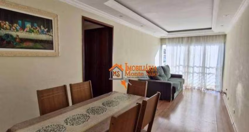 Apartamento com 3 dormitórios para alugar, 72 m² por R$ 2.884,00/mês - Picanco - Guarulhos/SP