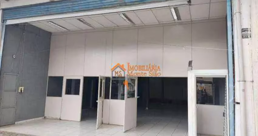 Salão para alugar, 260 m² por r$ 6.455,00/mês - jardim são joão - guarulhos/sp