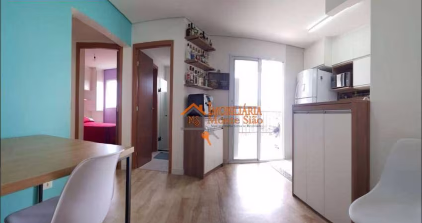 Apartamento com 2 dormitórios à venda, 46 m² por R$ 380.000,00 - Vila Galvão - Guarulhos/SP