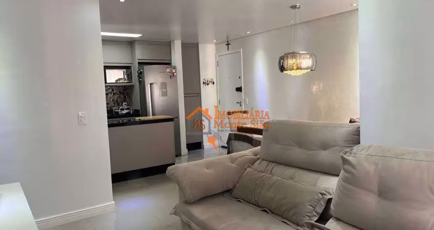 Apartamento com 3 dormitórios à venda, 60 m² por r$ 490.000,00 - picanço - guarulhos/sp