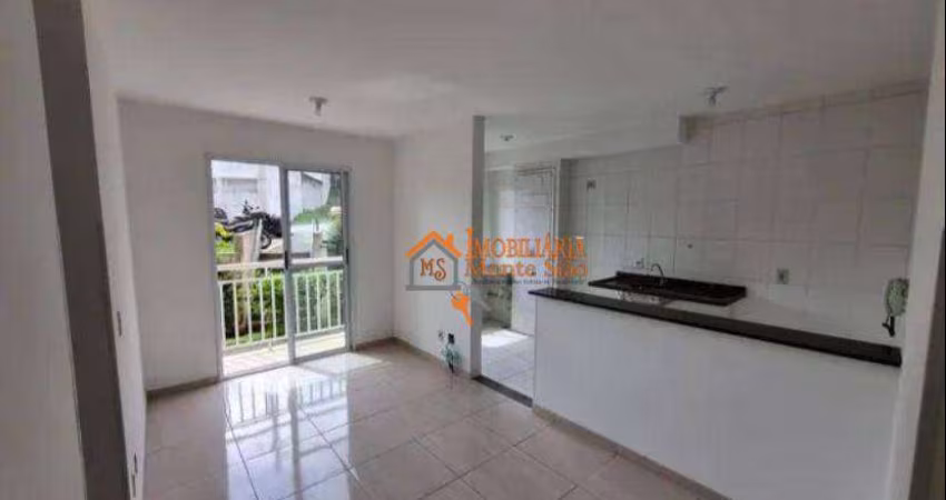 Apartamento com 2 dormitórios à venda, 46 m² por R$ 212.000,00 - Jardim Guilhermino - Guarulhos/SP