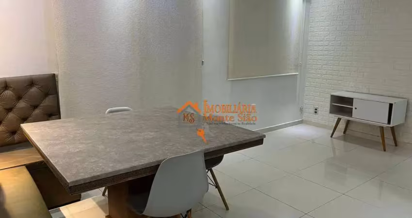 Apartamento com 3 dormitórios para alugar, 68 m² por r$ 4.073,00/mês - vila das bandeiras - guarulhos/sp