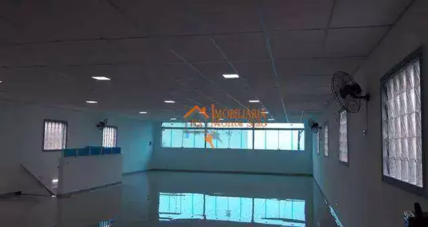 Salão para alugar, 220 m² por r$ 4.145,00/mês - jardim bela vista - guarulhos/sp