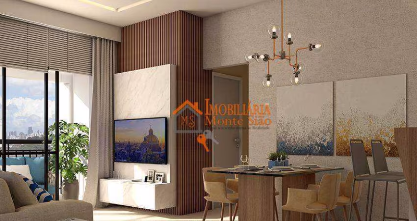 Apartamento com 2 dormitórios à venda, 46 m² por R$ 324.000,00 - Vila Galvão - Guarulhos/SP