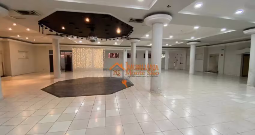 Salão para alugar, 930 m² por r$ 18.000,00/mês - vila augusta - guarulhos/sp