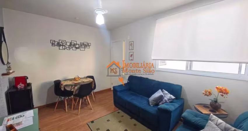 Apartamento com 2 dormitórios à venda, 45 m² por r$ 250.000,00 - jardim são domingos - guarulhos/sp