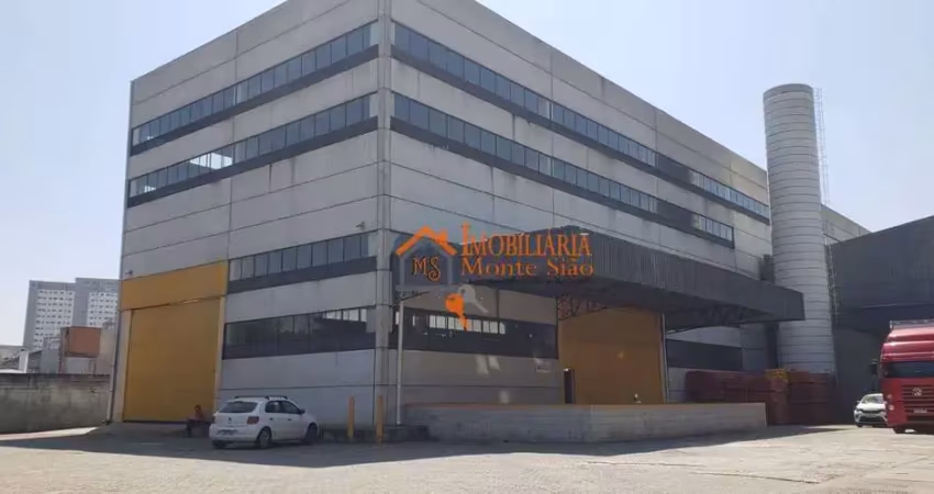 Galpão para alugar, 4500 m² por r$ 87.000,00/mês - jardim fátima - guarulhos/sp