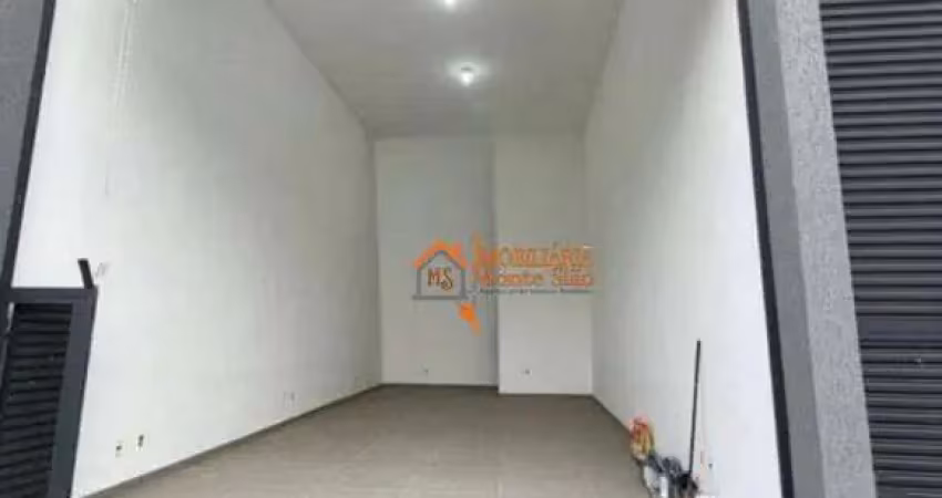 Salão para alugar, 100 m² por r$ 2.600,00/mês - cidade soberana - guarulhos/sp