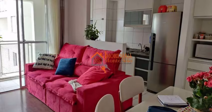 Apartamento com 2 dormitórios para alugar, 52 m² por r$ 2.000,00/mês - vila bremen - guarulhos/sp