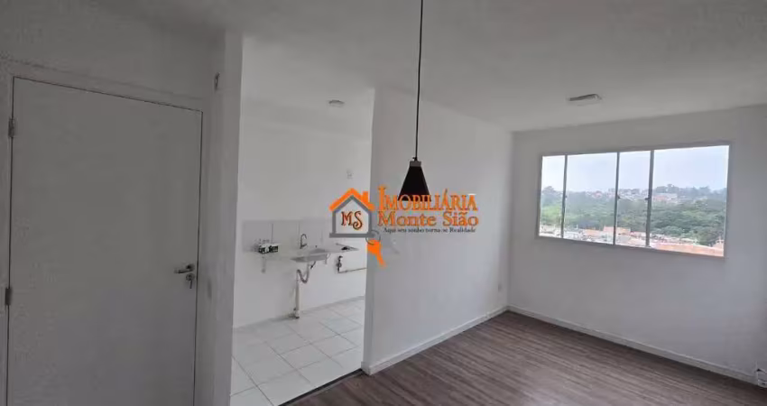 Apartamento com 2 dormitórios, 45 m² - venda por r$ 250.000,00 ou aluguel por r$ 1.579,00/mês - jardim iv centenário - guarulhos/sp