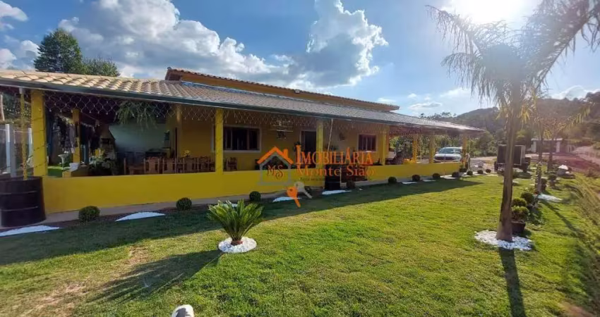 Chácara com 2 dormitórios à venda, 2000 m² por r$ 750.000,00 - pouso alegre - santa isabel/sp