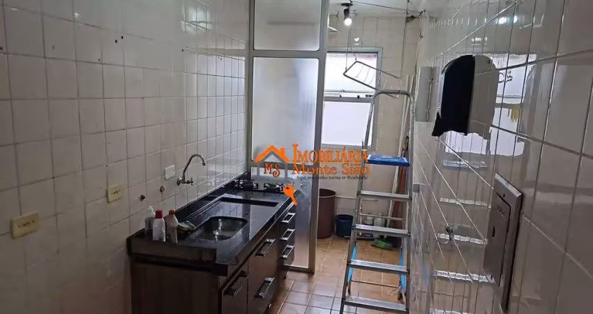 Apartamento com 2 dormitórios à venda, 56 m² por r$ 266.000,00 - cocaia - guarulhos/sp