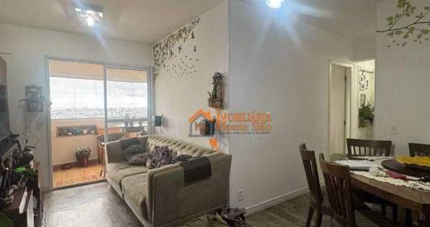 Apartamento com 3 dormitórios à venda, 82 m² por R$ 710.000,00 - Vila Augusta - Guarulhos/SP