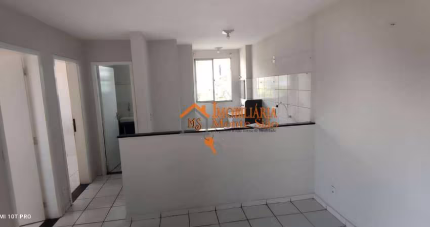 Apartamento com 2 dormitórios à venda, 49 m² por R$ 250.000,00 - Água Chata - Guarulhos/SP