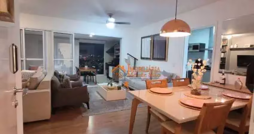 Apartamento com 3 dormitórios à venda, 122 m² por r$ 1.310.000,00 - jardim flor da montanha - guarulhos/sp