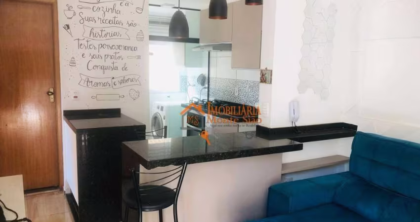 Apartamento com 2 dormitórios à venda, 42 m² por R$ 249.000,00 - Jardim São Domingos - Guarulhos/SP