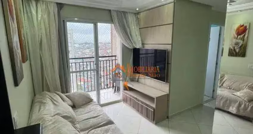 Apartamento com 3 dormitórios à venda, 56 m² por R$ 359.000,00 - Cocaia - Guarulhos/SP