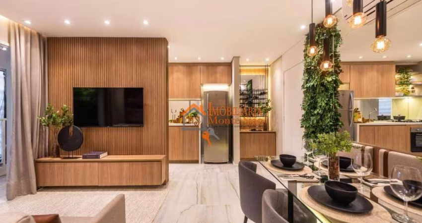Apartamento com 2 dormitórios à venda, 47 m² por R$ 396.800,00 - Vila das Bandeiras - Guarulhos/SP