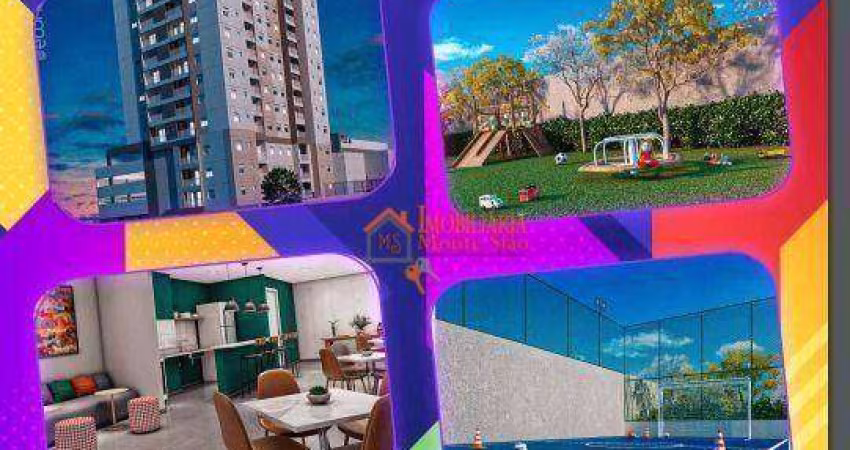 Apartamento com 2 dormitórios à venda, 47 m² por R$ 402.600,00 - Vila das Bandeiras - Guarulhos/SP
