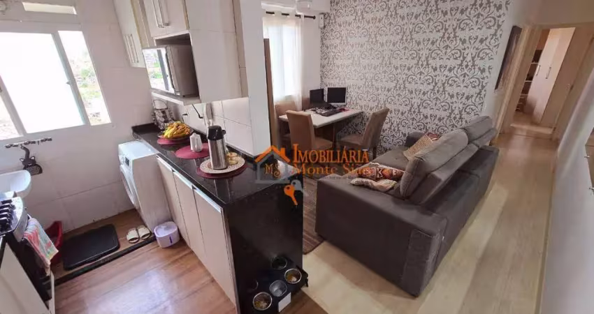 Apartamento com 2 dormitórios à venda, 44 m² por R$ 315.000,00 - Cocaia - Guarulhos/SP