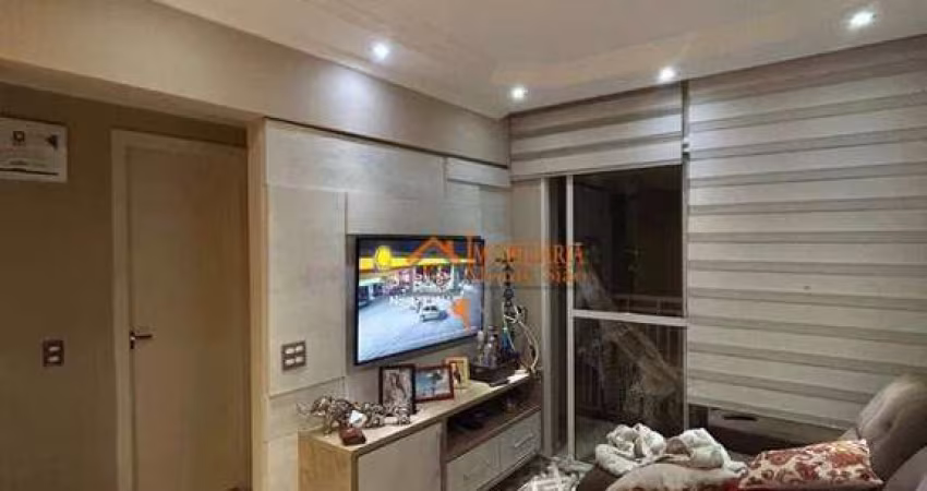 Apartamento com 2 dormitórios à venda, 50 m² por R$ 399.000,00 - Ponte Grande - Guarulhos/SP