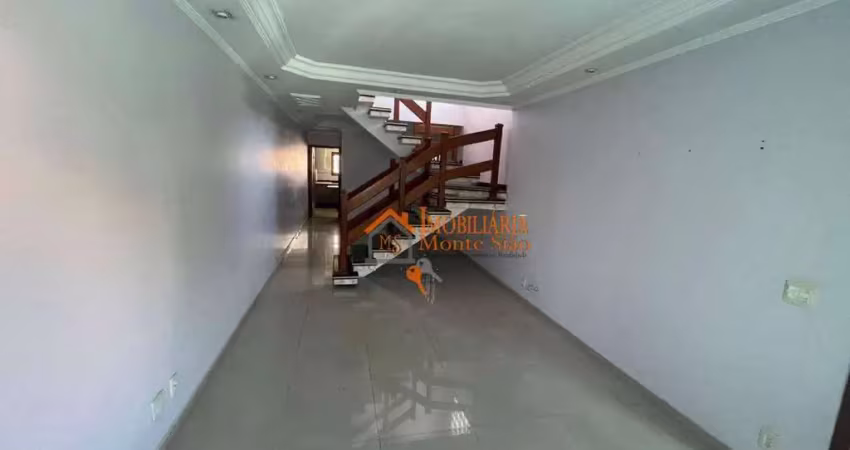 Sobrado com 3 dormitórios à venda, 198 m² por r$ 790.000,00 - jardim santa mena - guarulhos/sp