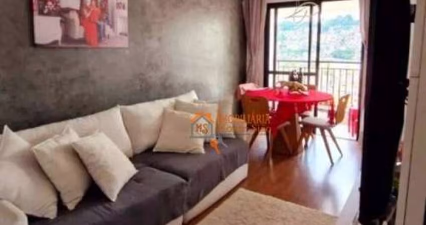 Apartamento com 2 dormitórios à venda, 51 m² por R$ 373.000,00 - Vila Galvão - Guarulhos/SP