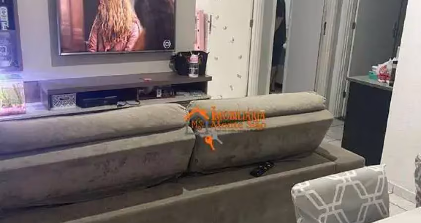 Apartamento com 2 dormitórios à venda, 52 m² por r$ 180.000,00 - pimentas - guarulhos/sp