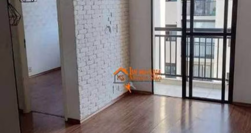 Apartamento com 2 dormitórios à venda, 49 m² por R$ 373.000,00 - Portal dos Gramados - Guarulhos/SP