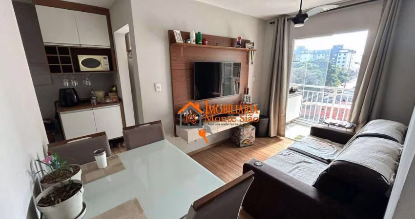 Apartamento com 2 dormitórios à venda, 54 m² por R$ 371.000,00 - Macedo - Guarulhos/SP