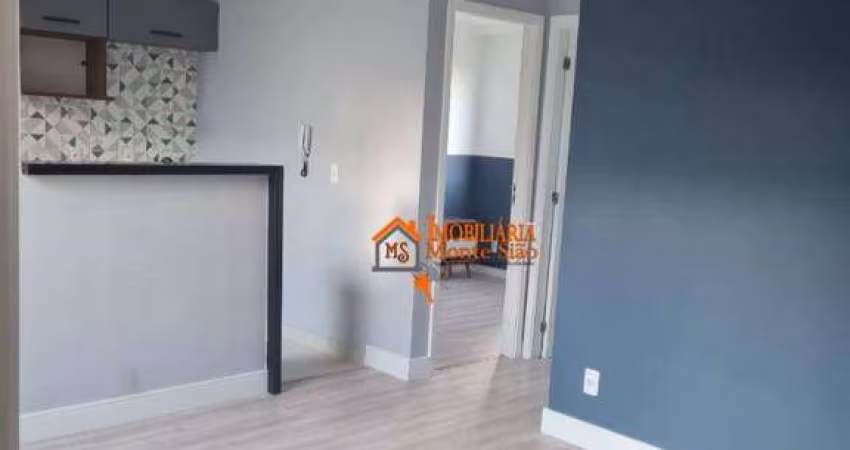 Apartamento com 2 dormitórios para alugar, 45 m² por R$ 2.186,30/mês - Água Chata - Guarulhos/SP