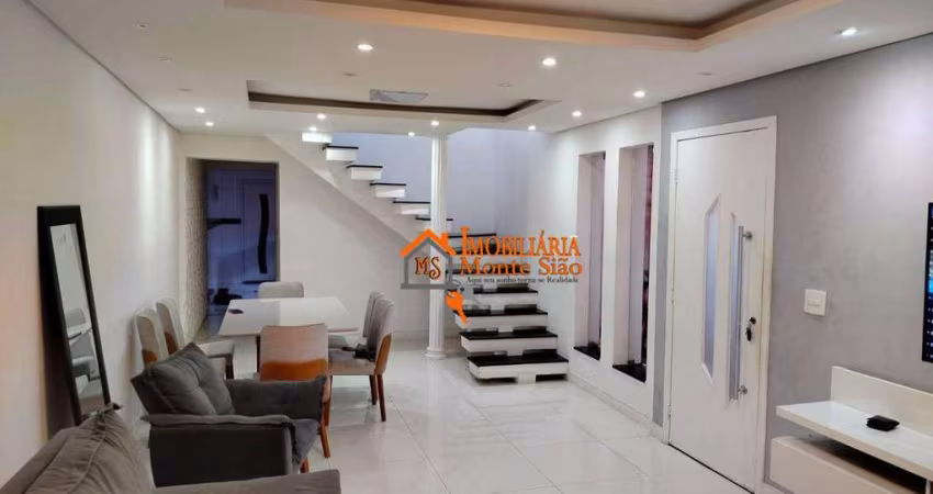 Sobrado com 4 dormitórios à venda, 132 m² por R$ 552.000,00 - Jardim Palmira - Guarulhos/SP