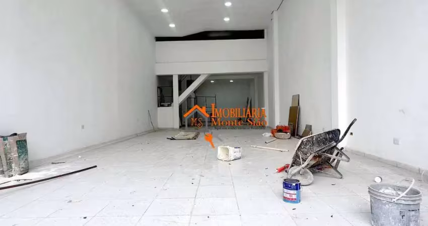 Salão para alugar, 161 m² por r$ 9.800,00/mês - jardim zaira - guarulhos/sp