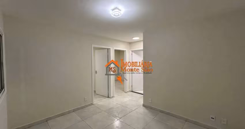 Apartamento com 2 dormitórios à venda, 43 m² por r$ 135.000,00 - jardim guilhermino - guarulhos/sp