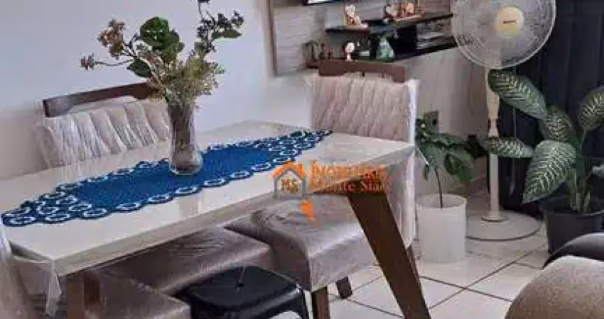 Apartamento com 2 dormitórios à venda, 50 m² por r$ 192.000,00 - jardim nova cidade - guarulhos/sp