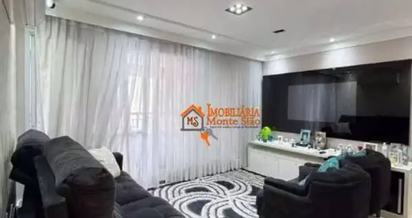 Apartamento com 2 dormitórios à venda, 87 m² por r$ 880.000,00 - jardim flor da montanha - guarulhos/sp